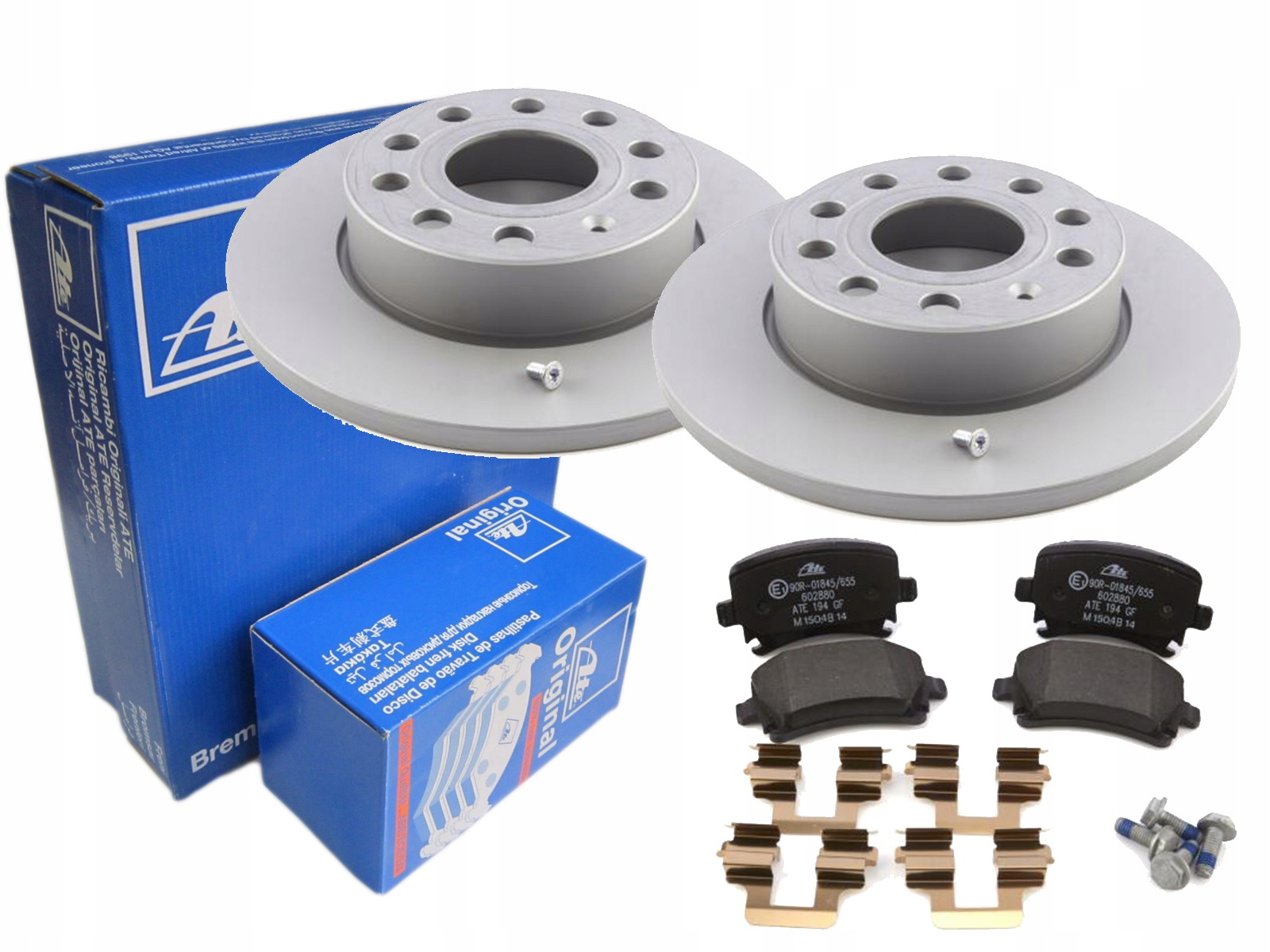 ДИСКИ + КОЛОДКИ ATE ЗАДНІЙ VW TOURAN