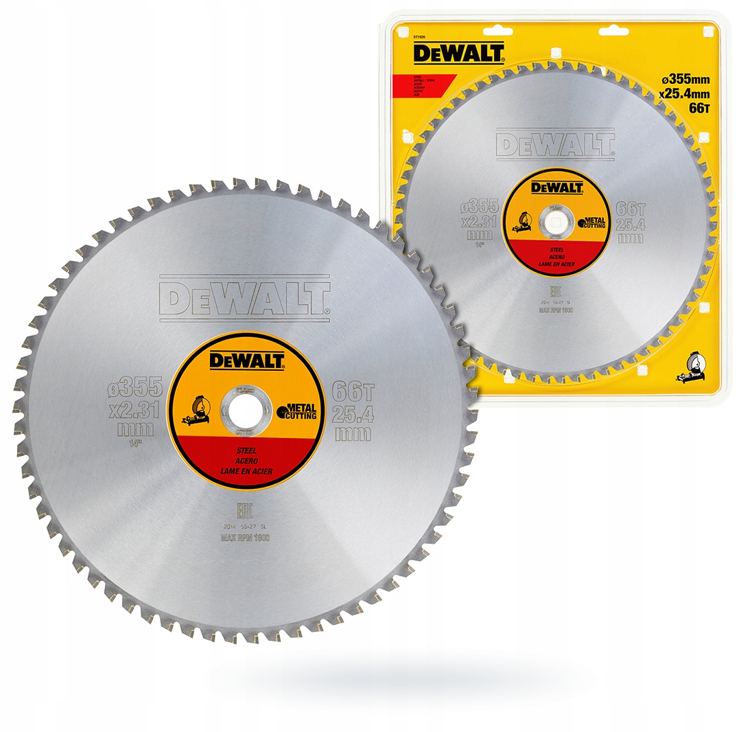 

Tarcza do metalu stali 355x 66T 25,4 DeWALT DT1926