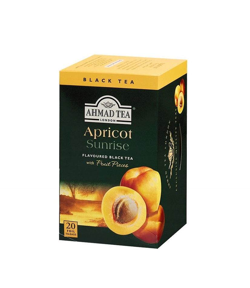 Ahmad Apricot Sunrise čaj s meruňkou, 20 sáčků v obálkách