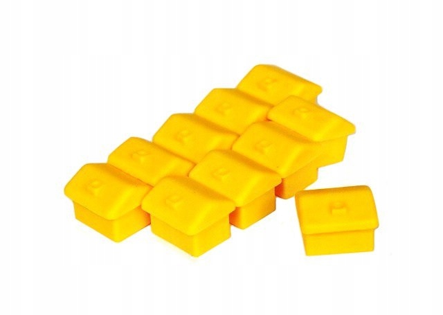 Domki do gry - żółte 10 szt Pionek Domek WBM