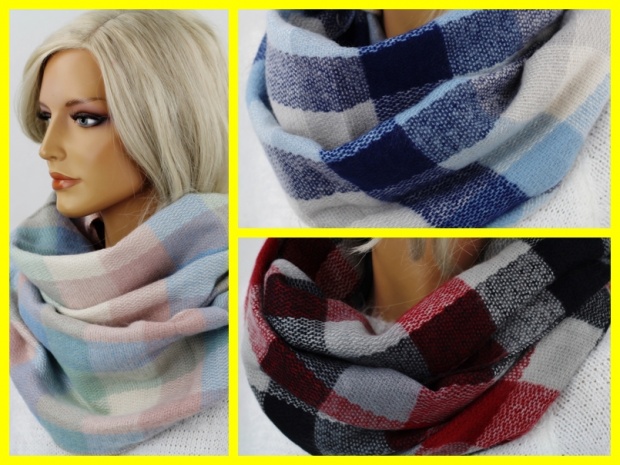 KOMIN W KRATE CIEPŁY SZAL DAMSKI TUNEL SZALIK Marka inna