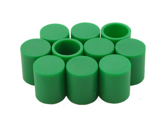 Pionki do gry zielone walce 10 szt. Pionek WBM