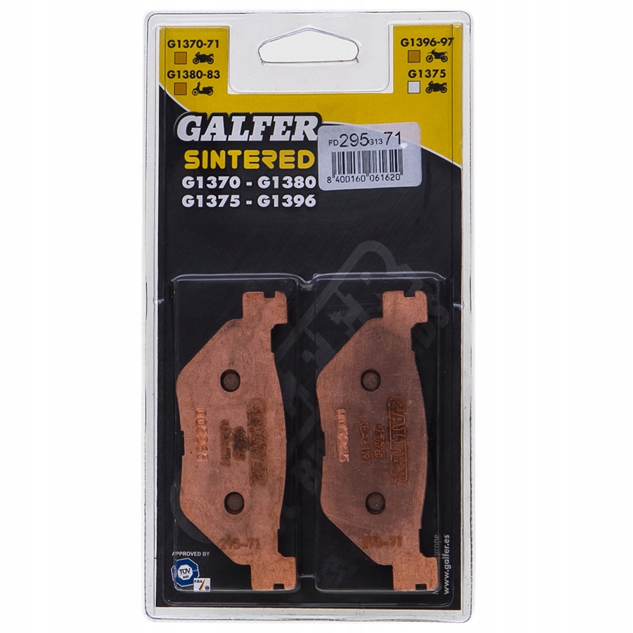 KLOCKI HAMULCOWE GALFER YAMAHA FJR 1300 01-14 TYŁ