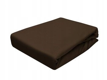

Prześcieradło Jersey z gumką Brązowe 160x200