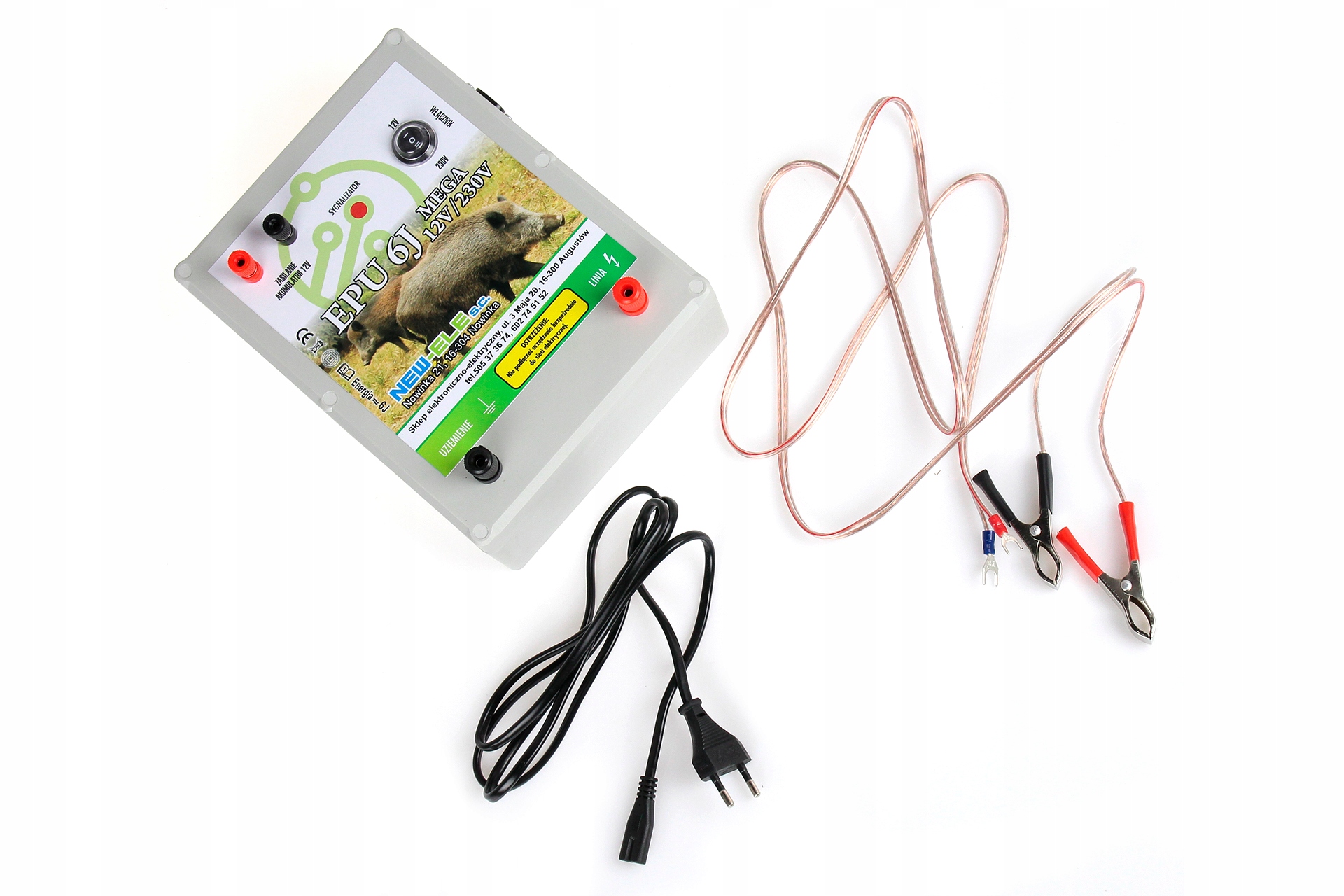 ELEKTRYZATOR UNIWERSALNY 12/230V PASTUCH ELEKTRYCZNY 6J dziki dzika Rodzaj uniwersalny