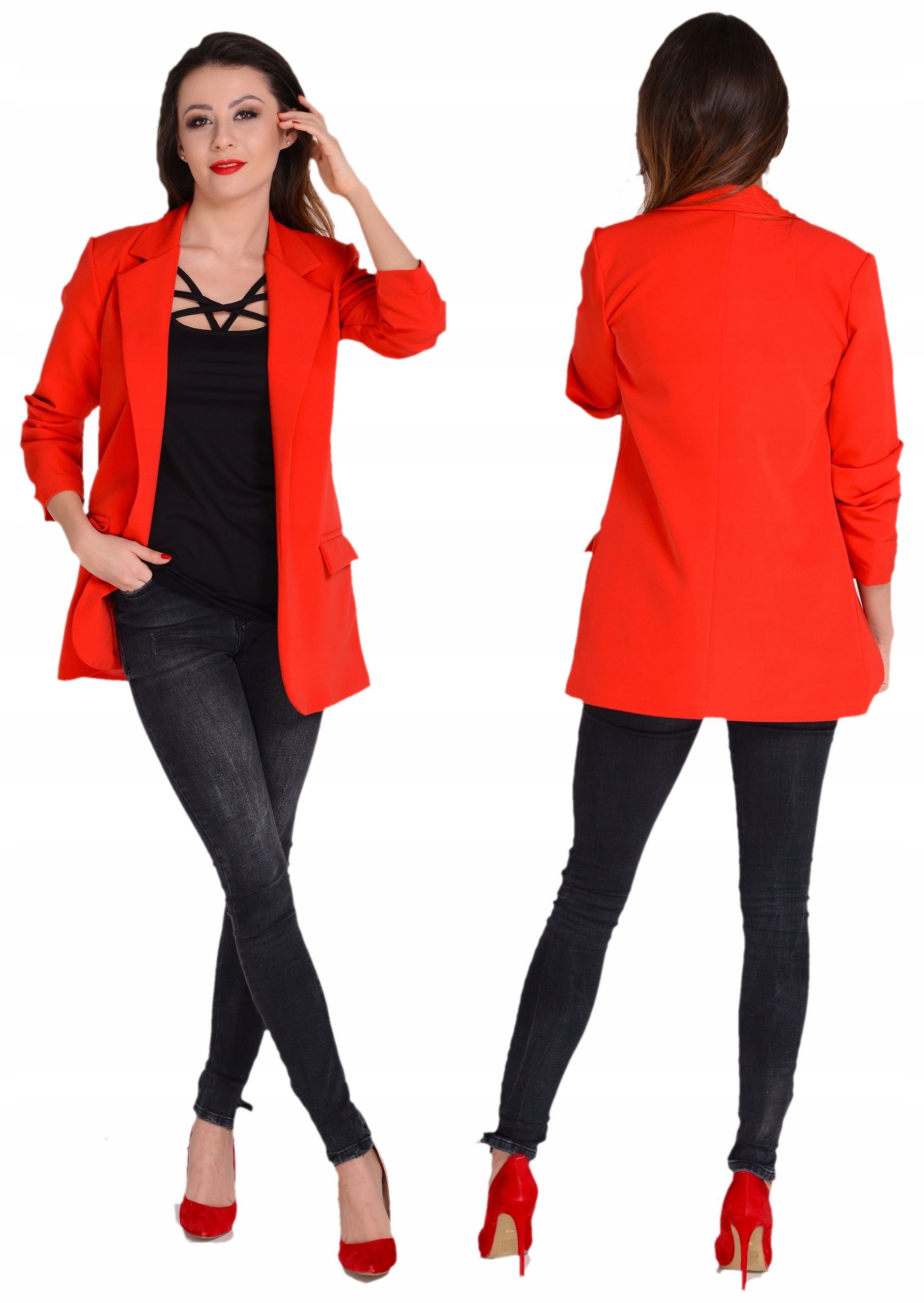 

Stylowa damska Marynarka jakość Czerwień M/38