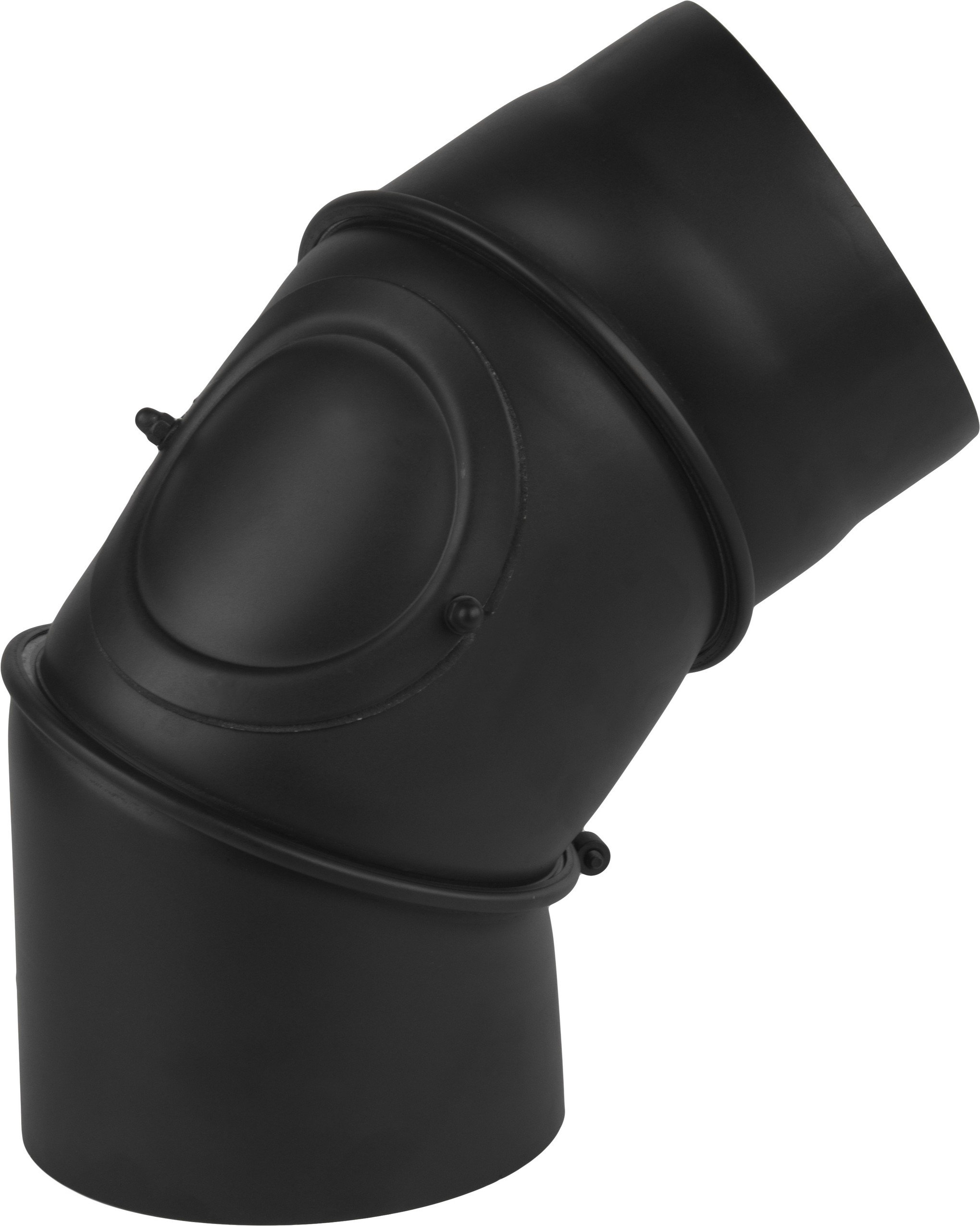 Nastavitelné Koleno 90ST Černé 2 mm Fi 200