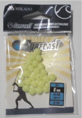 

Koraliki żółte 6 mm 25 szt.