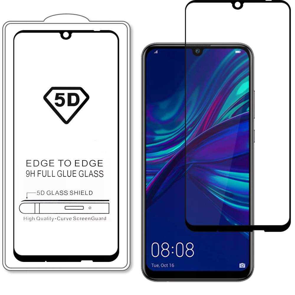 

Czarne Szkło 5D Full Glue Do Huawei P Smart 2019