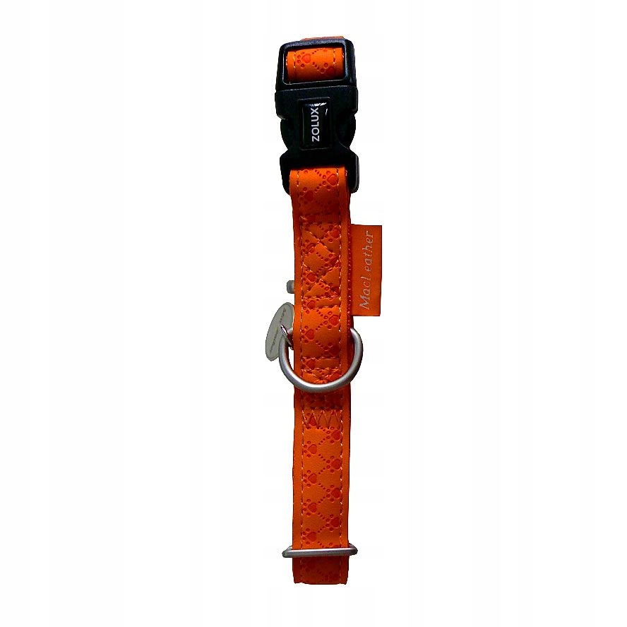 

Obroża skórzana (22-32 cm) 10 mm, pomarańczowa