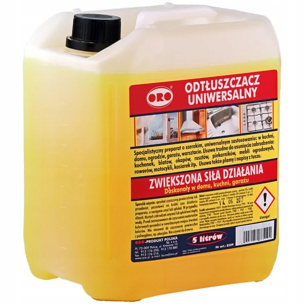 

Odtłuszczacz dla domu, kuchni, Kanister 5l Oro