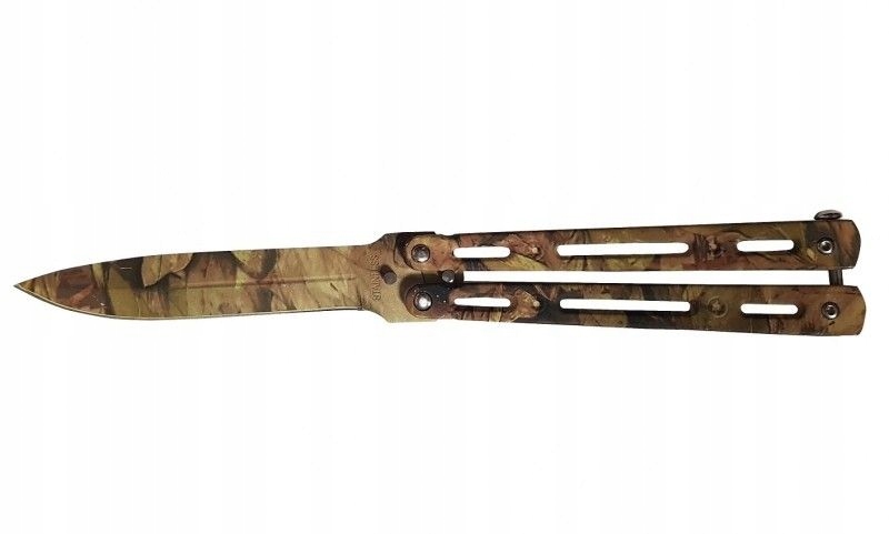 Nóż motylkowy Balisong Forest motylek do tricków