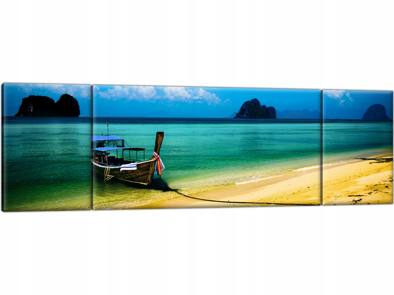 

Plaża Tropiki Ocean Morze 170x50 Obraz 3 częściowy