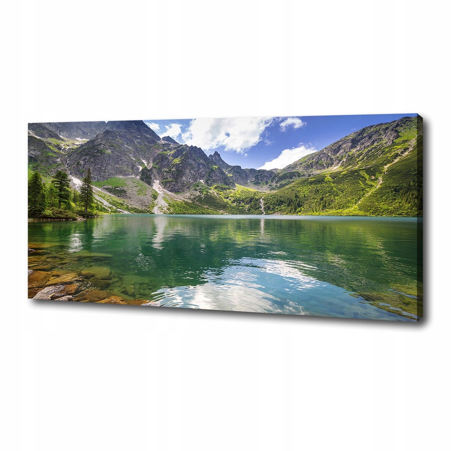 

Foto obraz na płótnie Morskie oko Tatry 125x50 cm