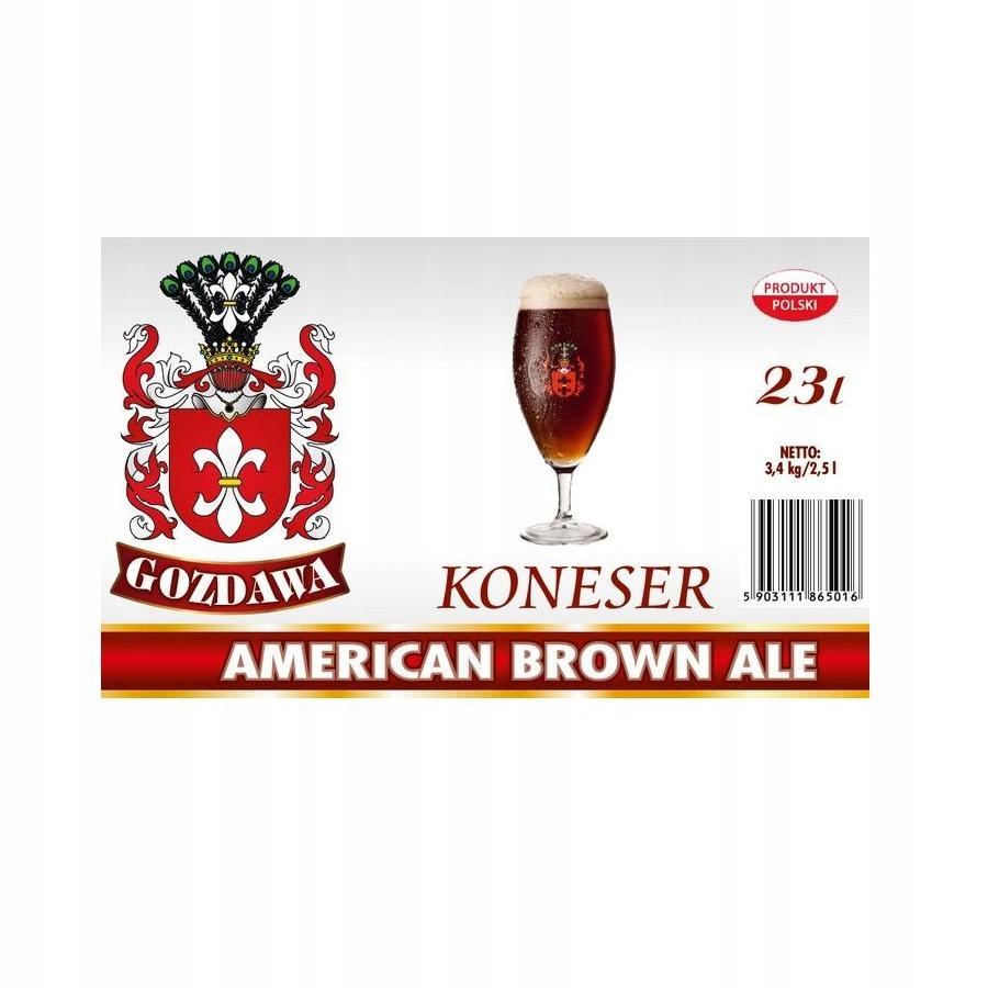 Pivní pivo Koneser American Brown Ale Gozdawa