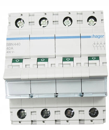 Hager Rozłącznik modułowy 4P 40A SBN440