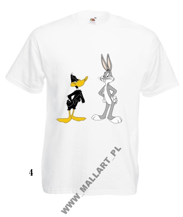 

Męska Koszulka Królik Bugs Daffy Kaczor Wzory
