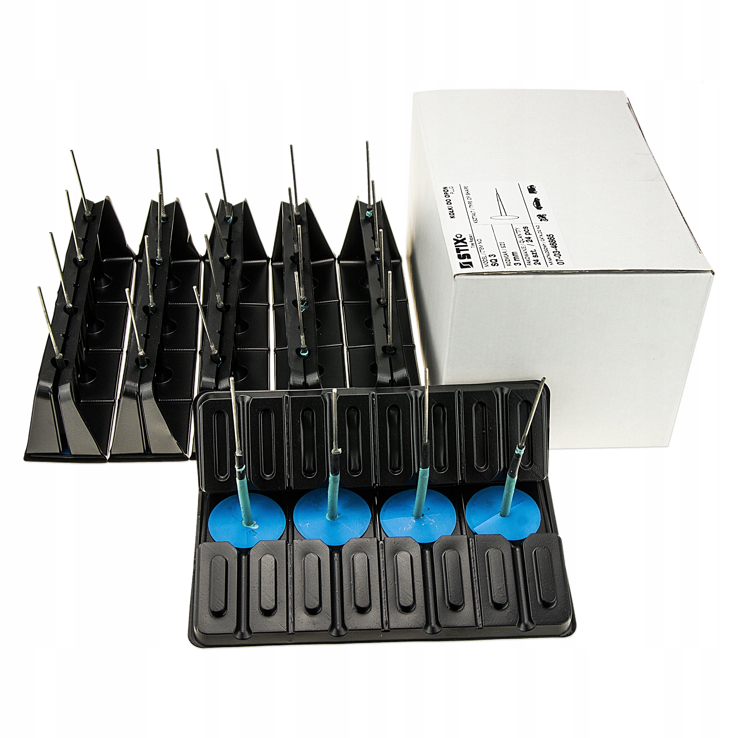 

Kołki z łatką do naprawy opon kół 3mm 24szt Stix