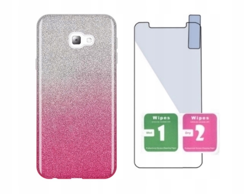 

Etui Brokatowe błyszczące Glitter +szkło do Lg K40