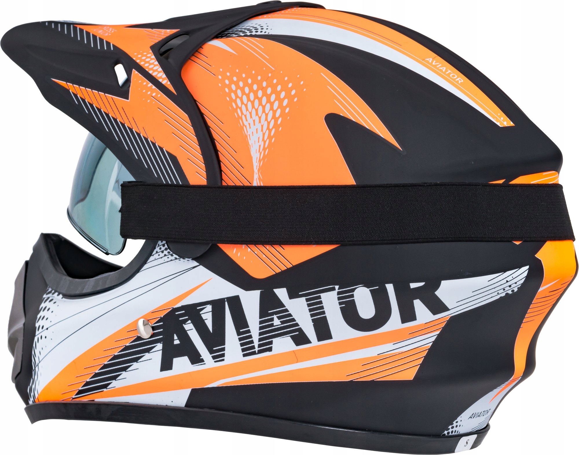 KASK MOTOCYKLOWY DZIECIĘCY ENDURO QUADA Z GOGLAMI Producent Aviator