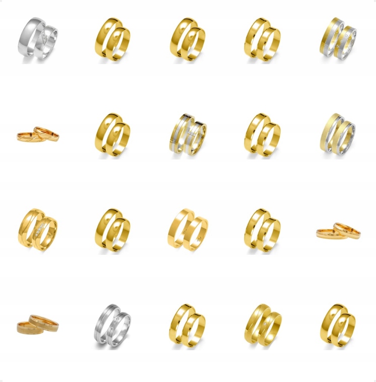 ZŁOTA OBRĄCZKA ŚLUBNA- próba 333, półokrągłe, 4 mm Marka Inna marka