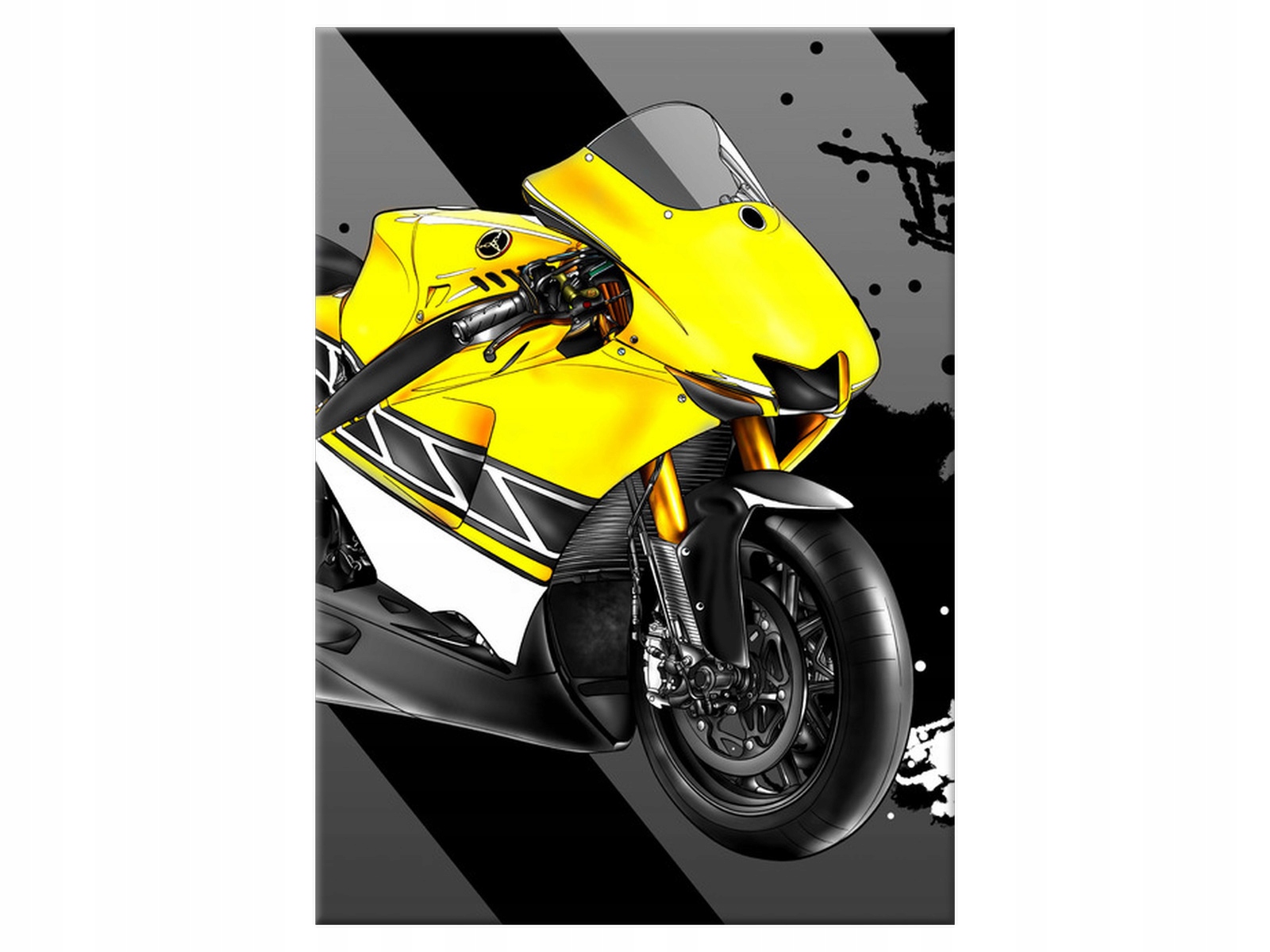 

Obraz na płótnie Żółty motor Motocykl 50x70
