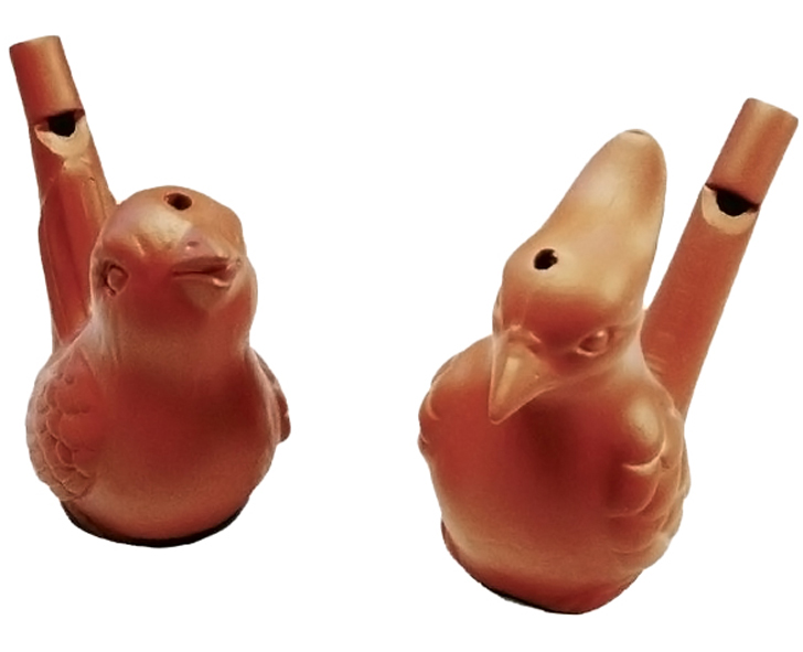 Gwizdek ptaszek ceramiczny