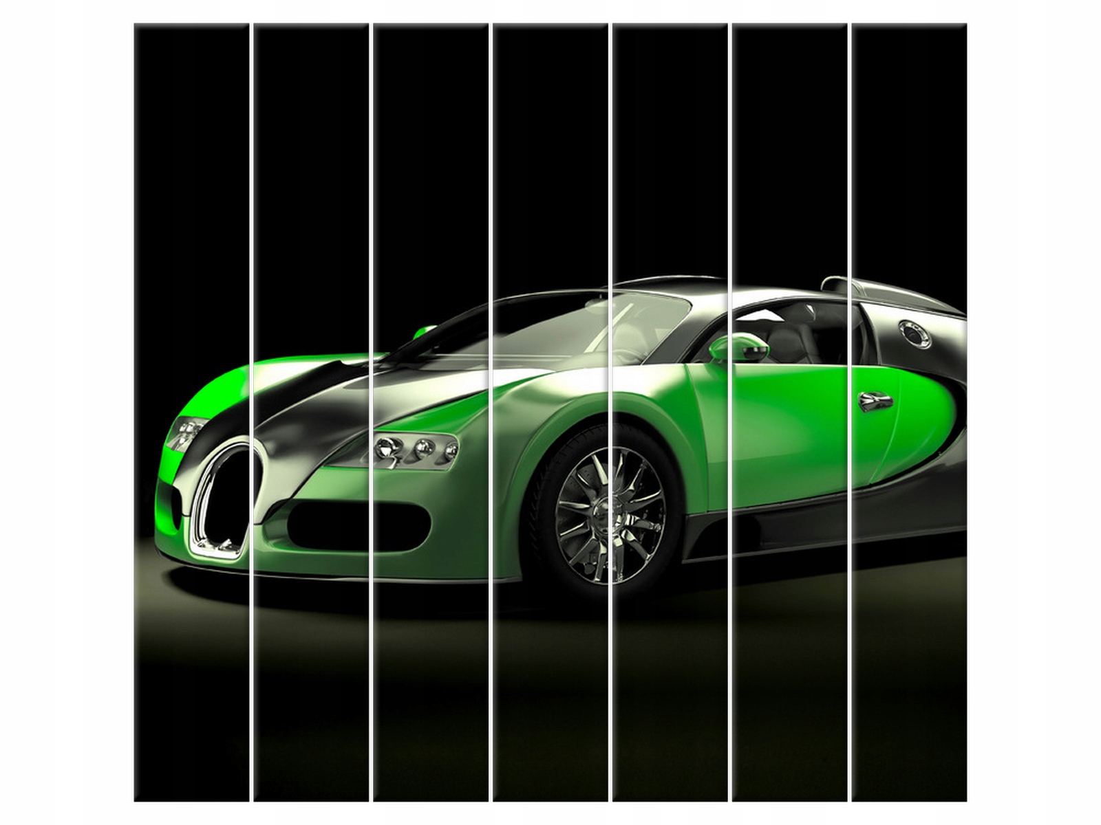 

Obraz Motoryzacja Zielone Bugatti Veyron 210x195
