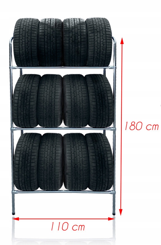 STOJAK REGAL NA 12 KOL OPON KOLA OPONY MAX 255 R19 EAN 5904479001726