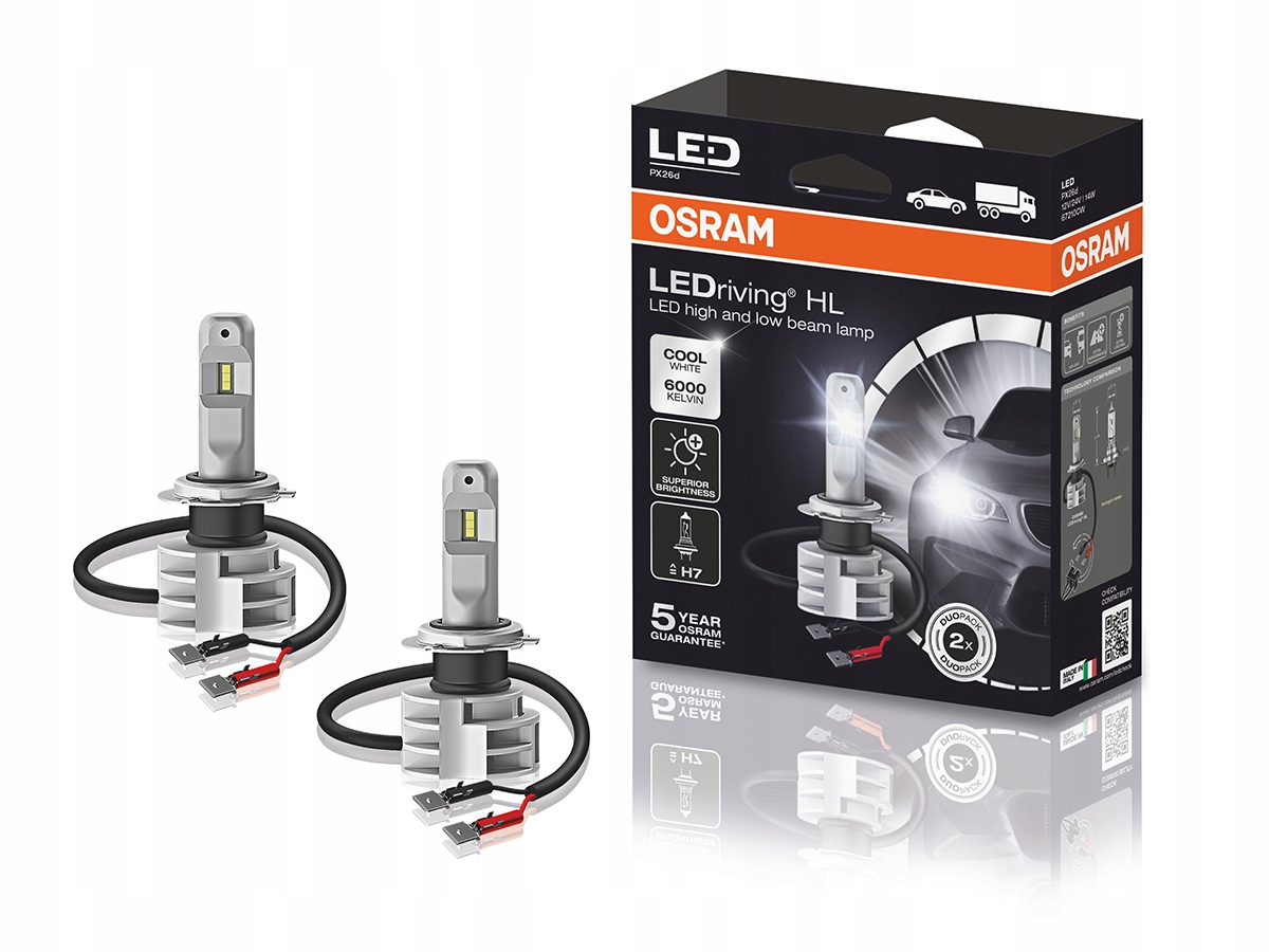 Osram LED Adapter Pierścień do żarówek LED H7 64210DA01-1 za 48,99