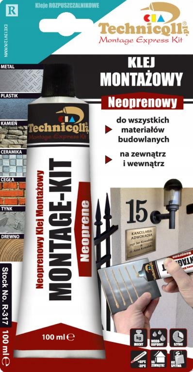 Technicqll Klej montażowy neoprenowy 100ml R-317