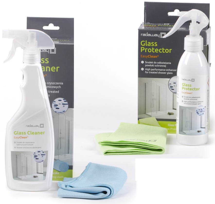 

Komplet Glass Cleaner i Glass Protector Radaway