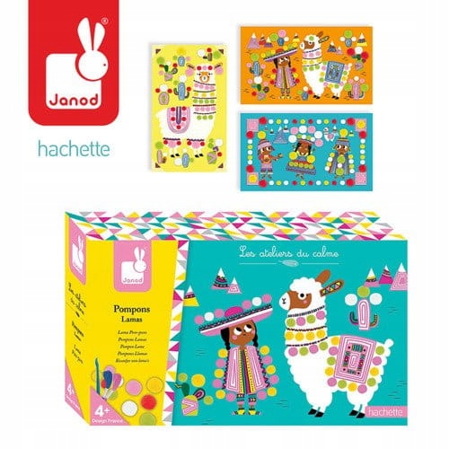 Zestaw artystyczny Pompony Lamy, Janod Wiek dziecka 4 lata +