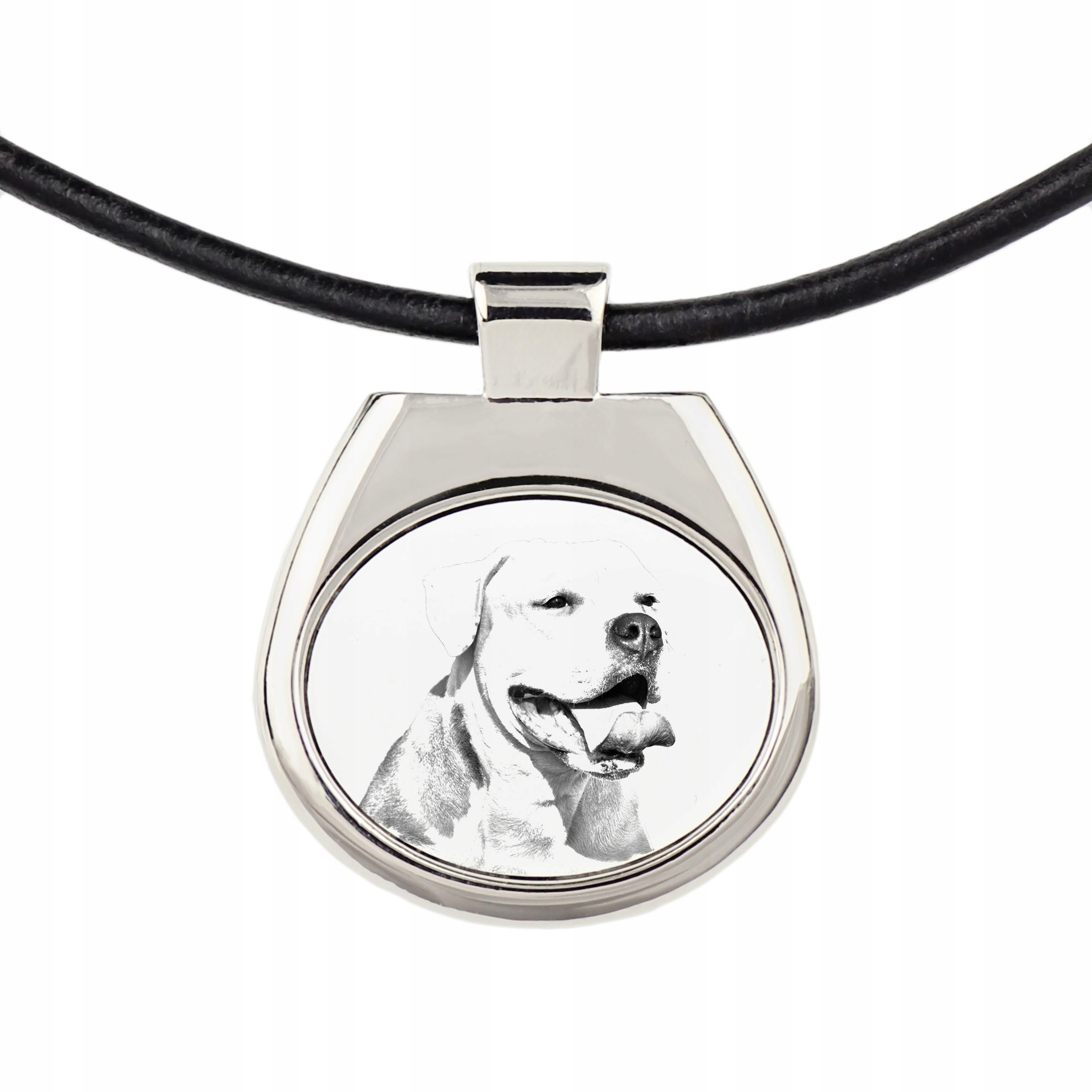 

Buldog amerykański Naszyjnik zawieszka rzemień