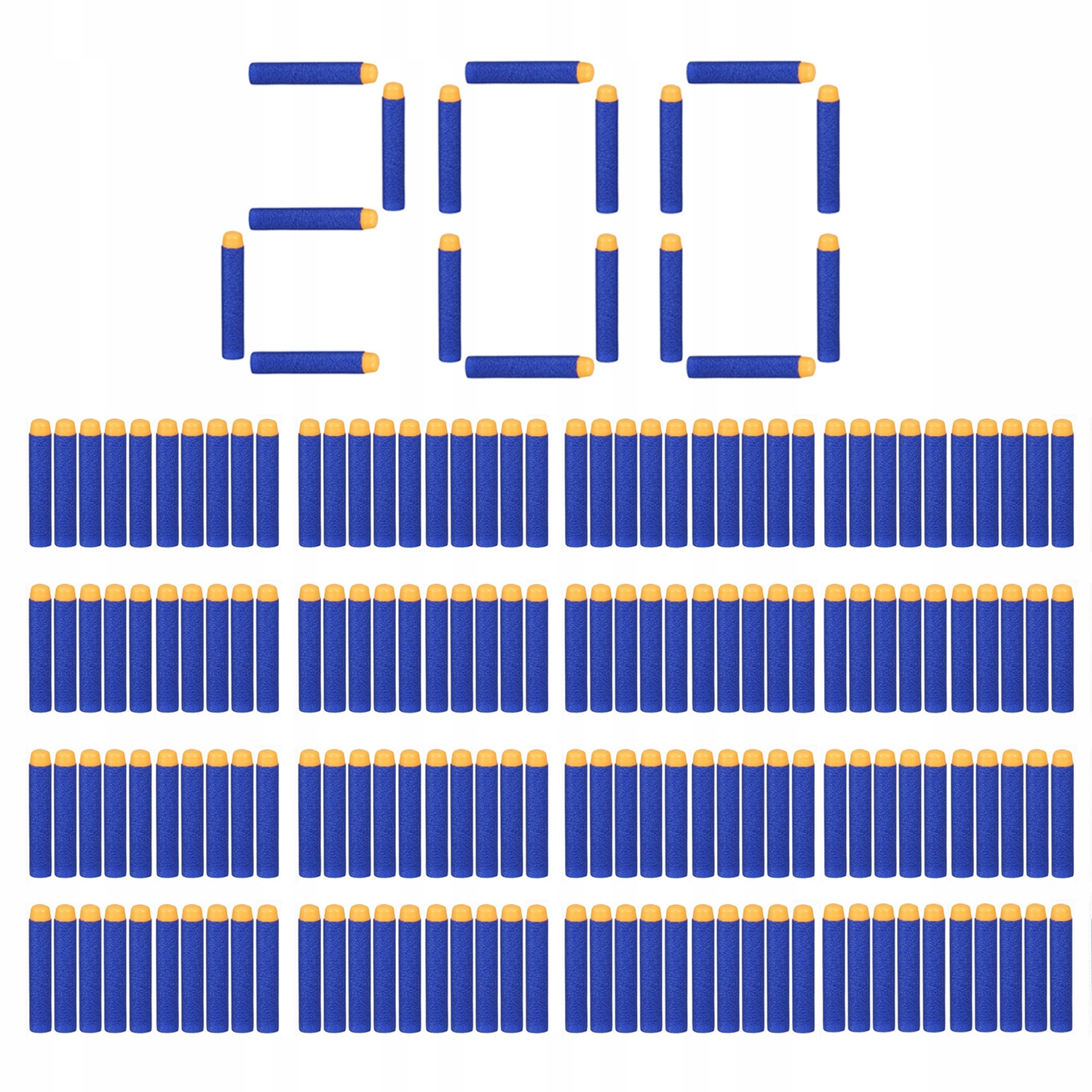 200 STRZAŁEK DO WYRZUTNI NERF N-STRIKE STRZAŁKI Wiek dziecka 8 lat +
