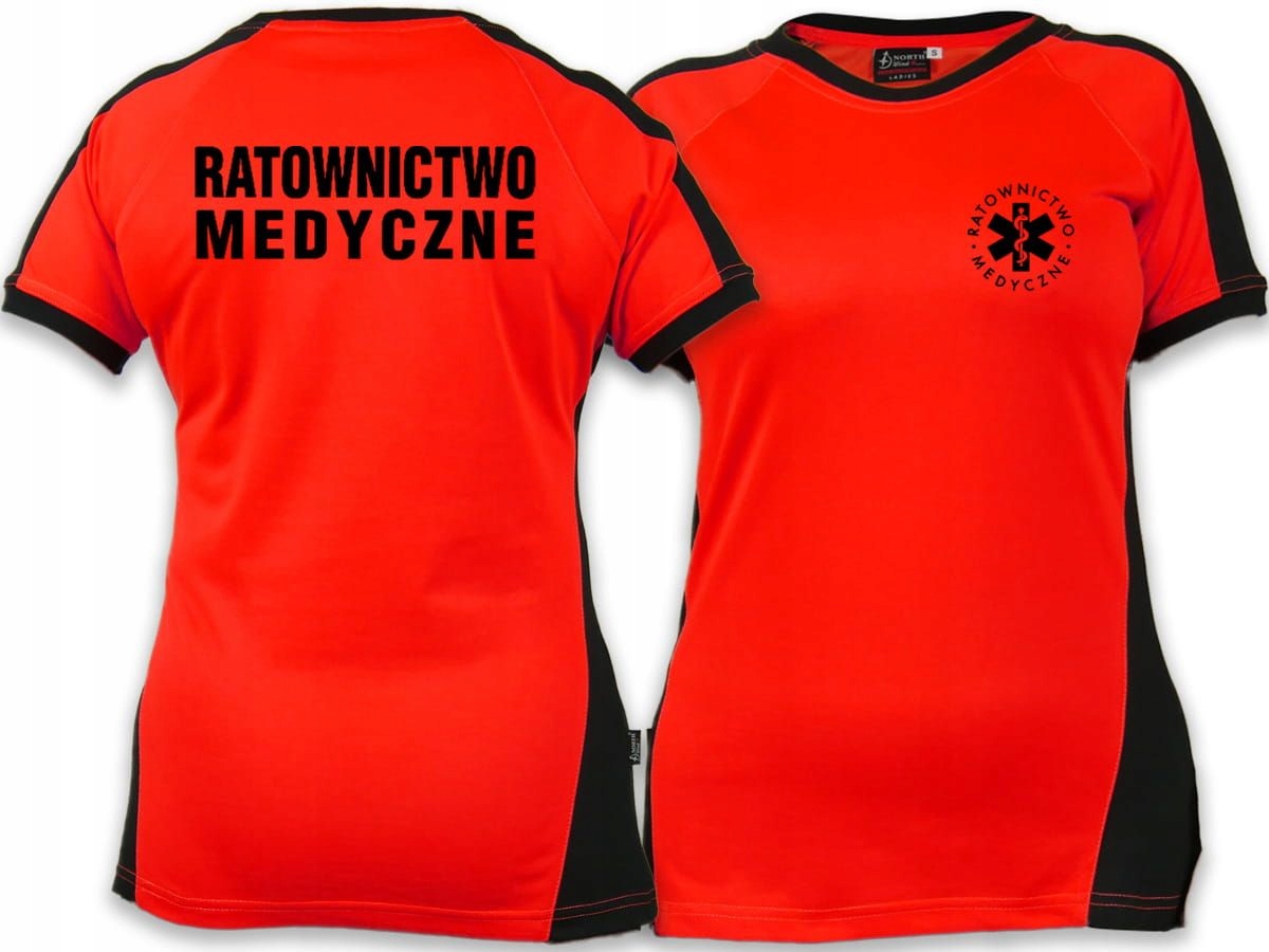 

Markowa Koszulka Fluo Ratownik Sanitariusz Lekarz