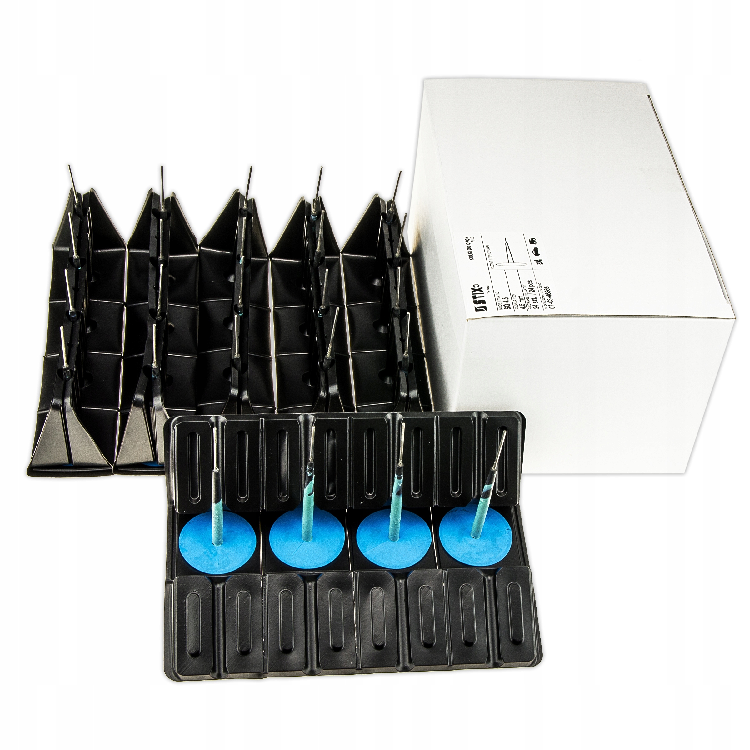 

Kołki 4,5mm z Łatką 37mm do Naprawy Opon 24szt