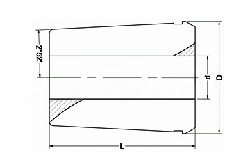 TULEJKA ZACISKOWA EO16 14MM APX EO-B Kod producenta EO16.D14