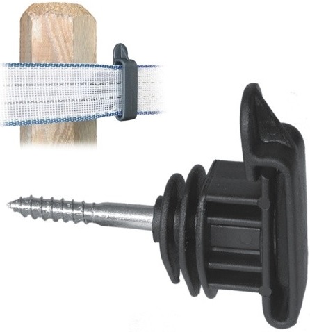 IZOLATOR WKRĘCANY PASTUCH POMELAC TAŚMA 10-40 MM 100 SZTUK POLSKI PRODUKT