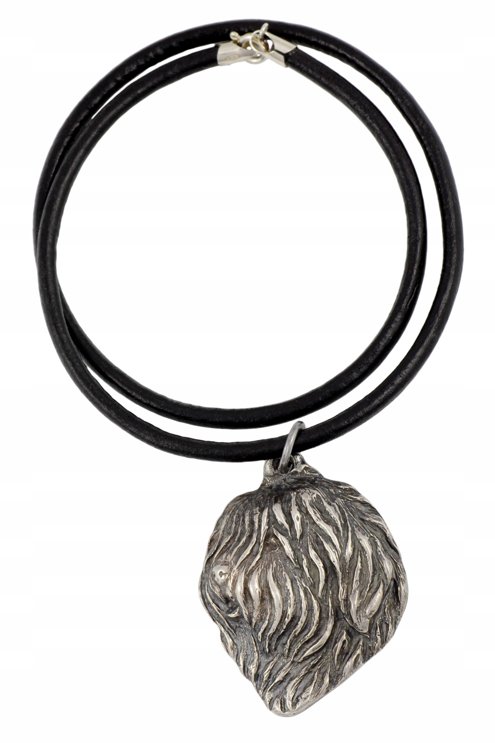 

Polski Owczarek Nizinny Posrebrzany naszyjnik