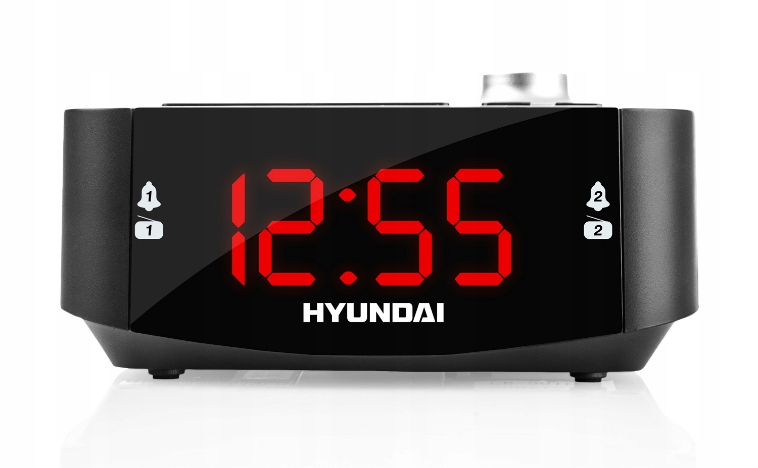 BUDZIK ZEGAR Z PROJEKTOREM RADIO FM HYUNDAI 201 Szerokość całkowita 15 cm