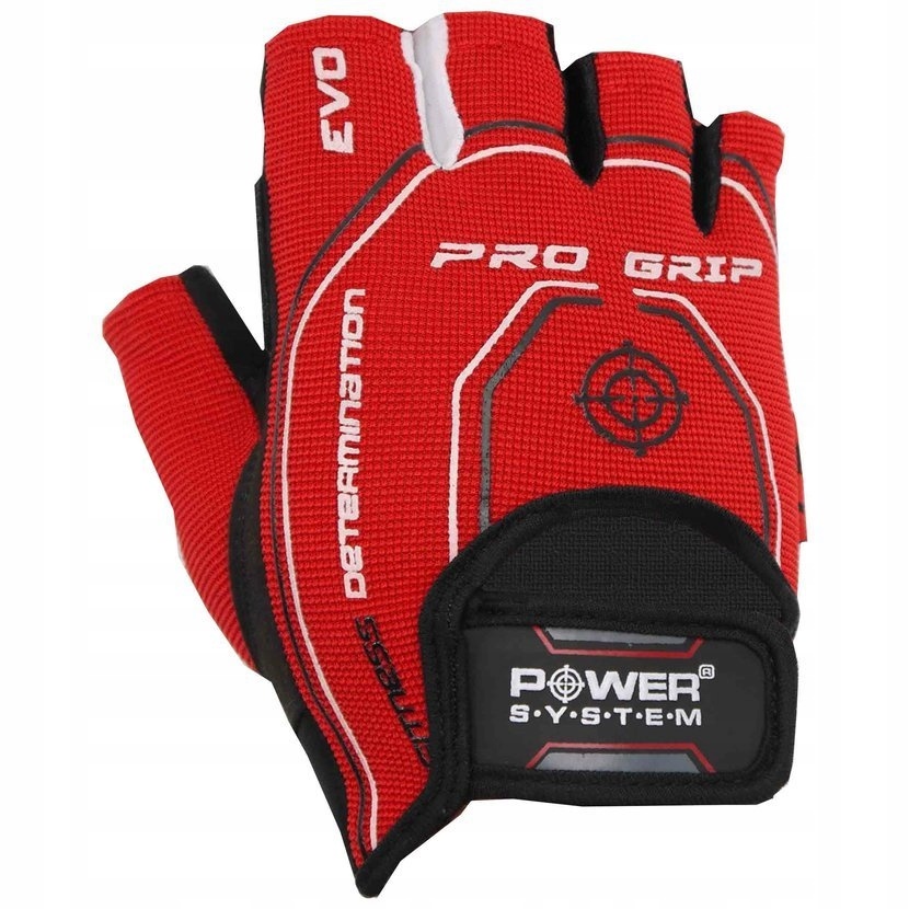 Power System Rękawiczki Pro Grip Evo-red-m