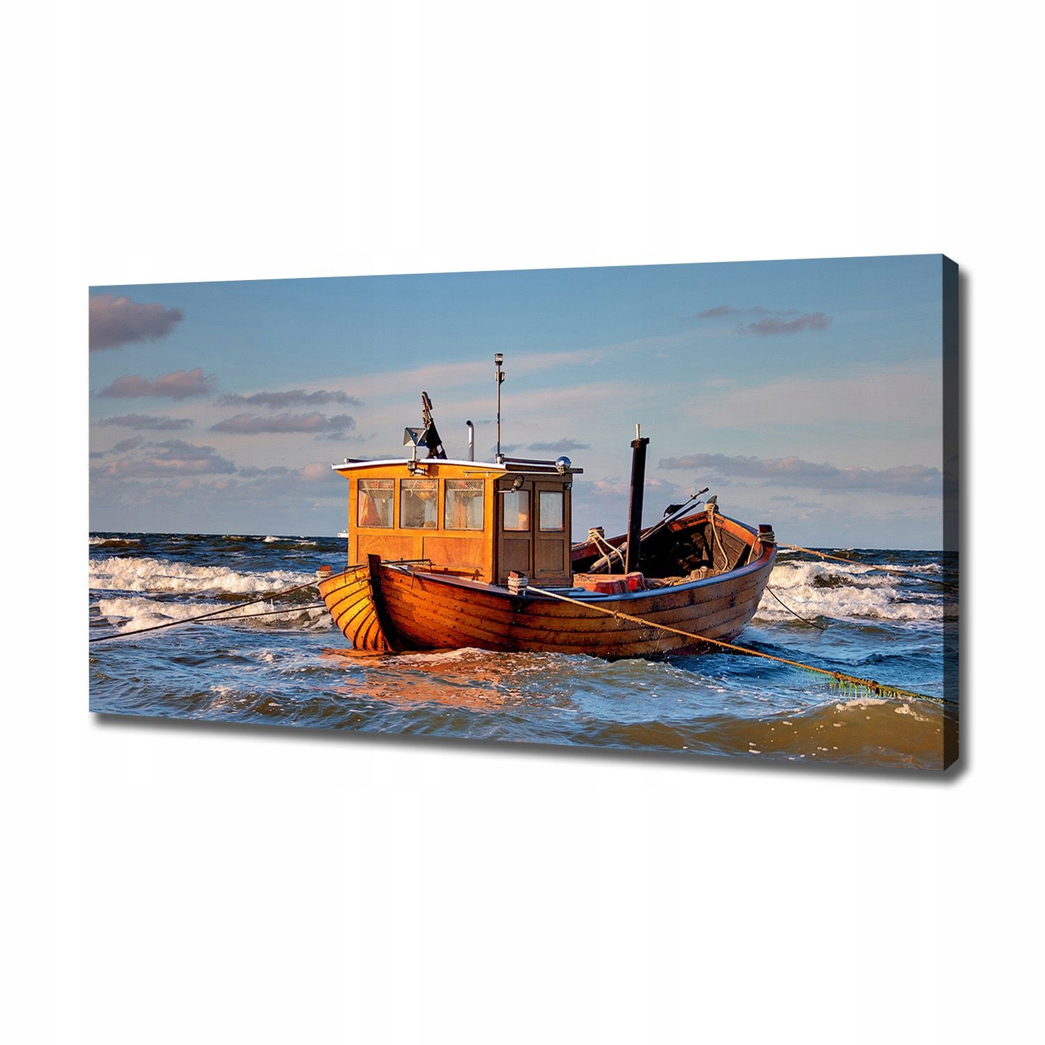 

Foto obraz na płótnie Kuter rybacki 120x60 cm