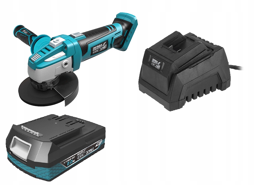 

Szlifierka Kątowa 18V 125MM Dedra 7050 Sas+ 2AH
