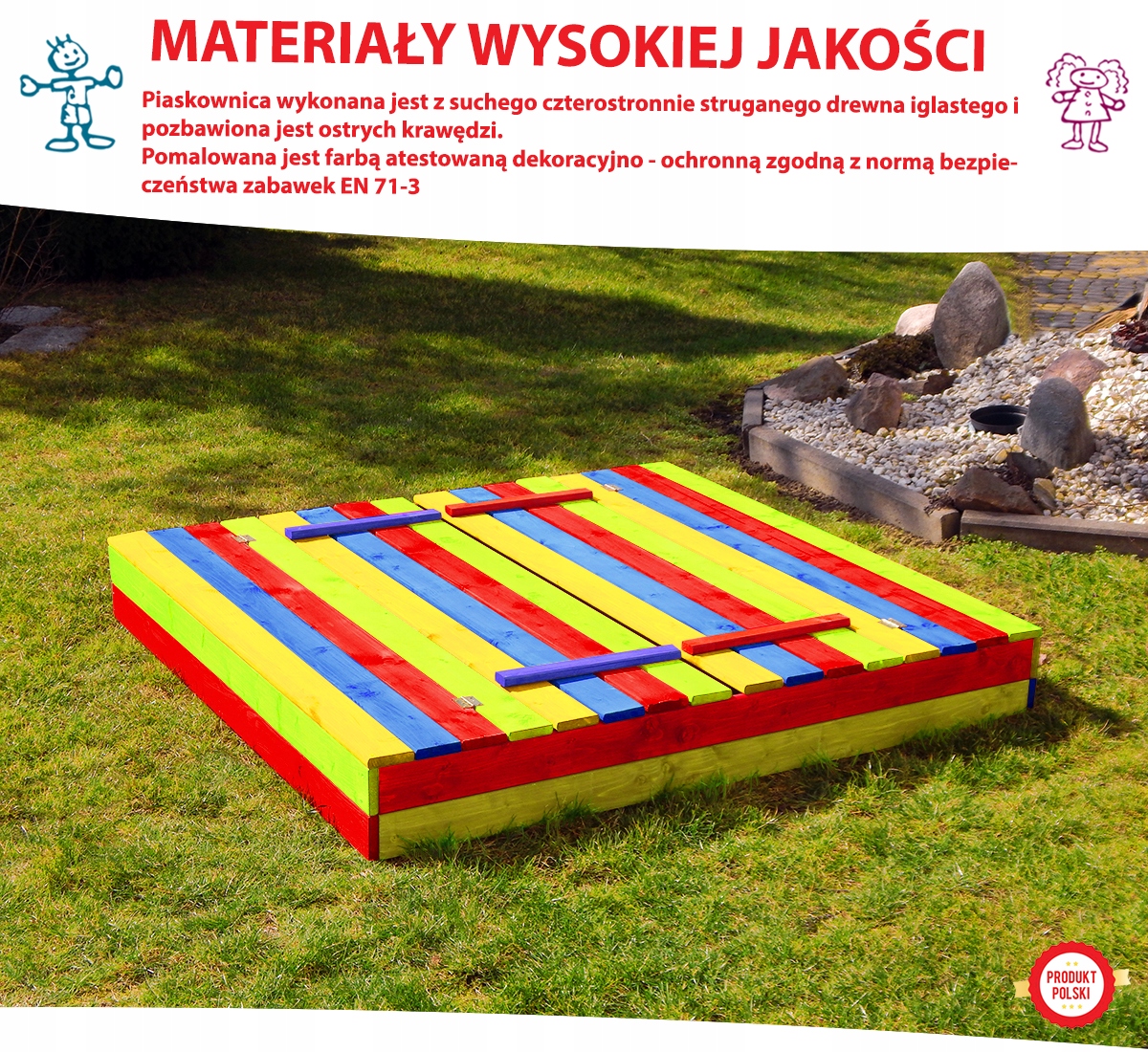 PIASKOWNICA Z ŁAWECZKAMI DLA DZIECI HUŚTAWKA PIŁKA Wiek dziecka 3 lata +