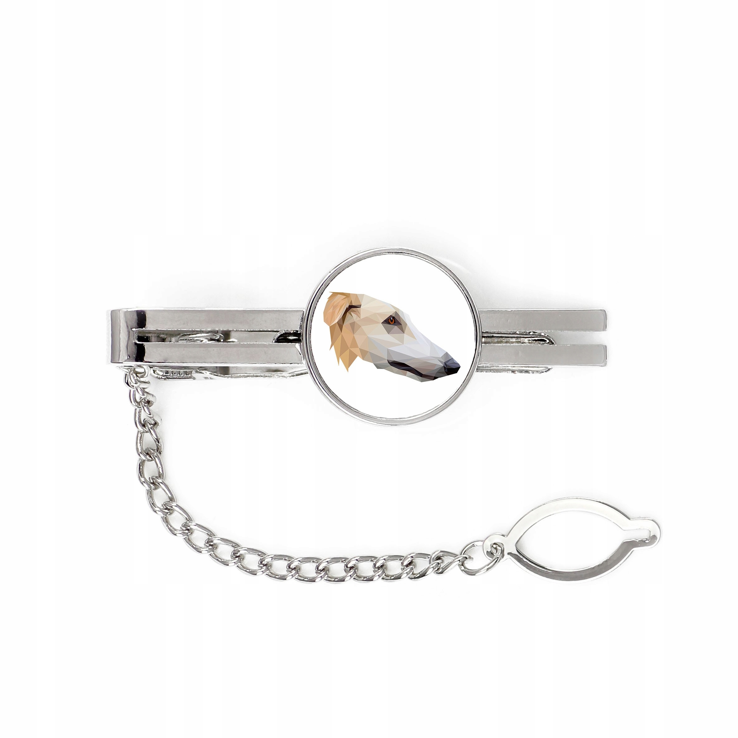 

Borzoj pies geometryczny Spinka do krawata