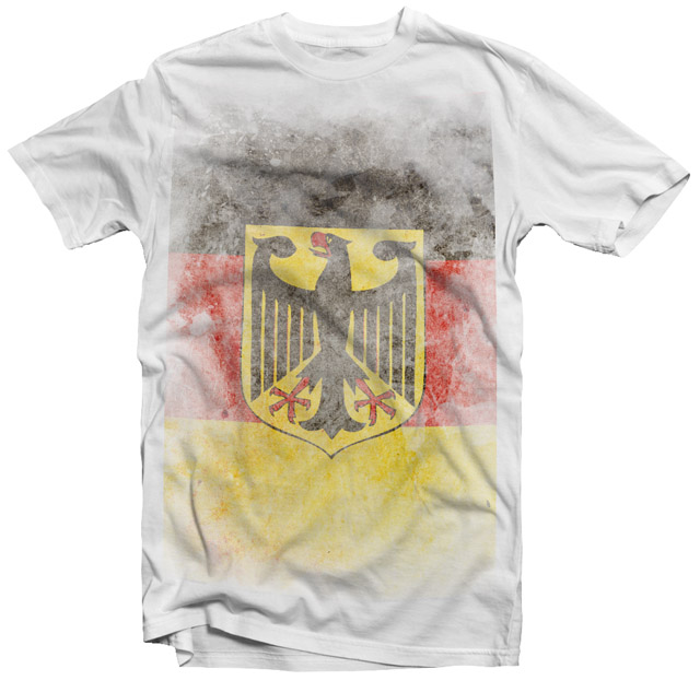 KOSZULKA T-SHIRT VINTAGE FLAGA NIEMCY ROZM XXL Marka inna