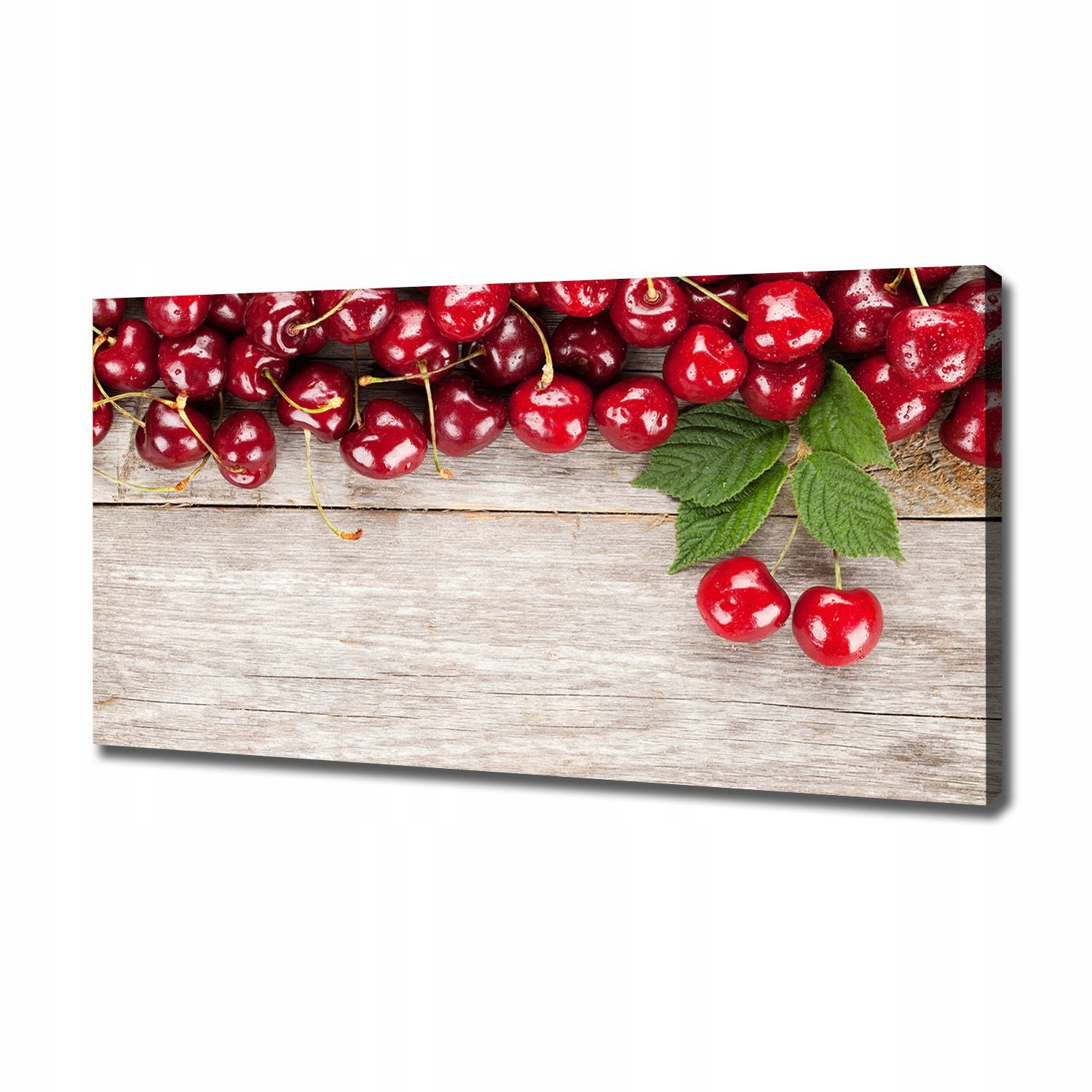 

Foto obraz na płótnie Wiśnie na drewnie 120x60 cm