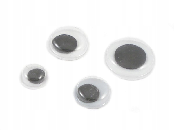 OC115 Oczy Ruchome Oczka bez kleju 1,5cm 95 sztuk