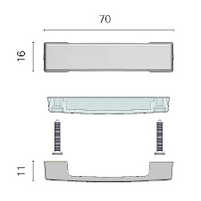 LAMPA KOKPITOWA ANDROMEDA 2, CZERWONE ŚWIATŁO LED, Marka Mazuria